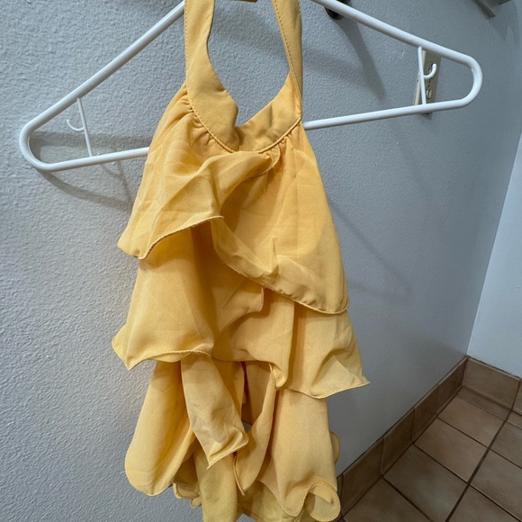 Yellow Ruffled Shirt - Picture 3 of 4